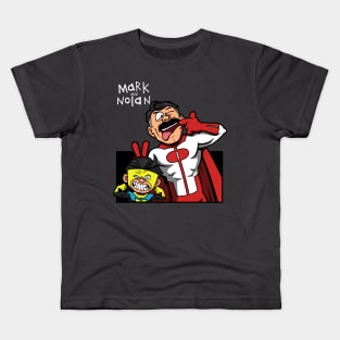 Funny Superhero Father And Son Comic Book Superheroes Kids T-Shirt